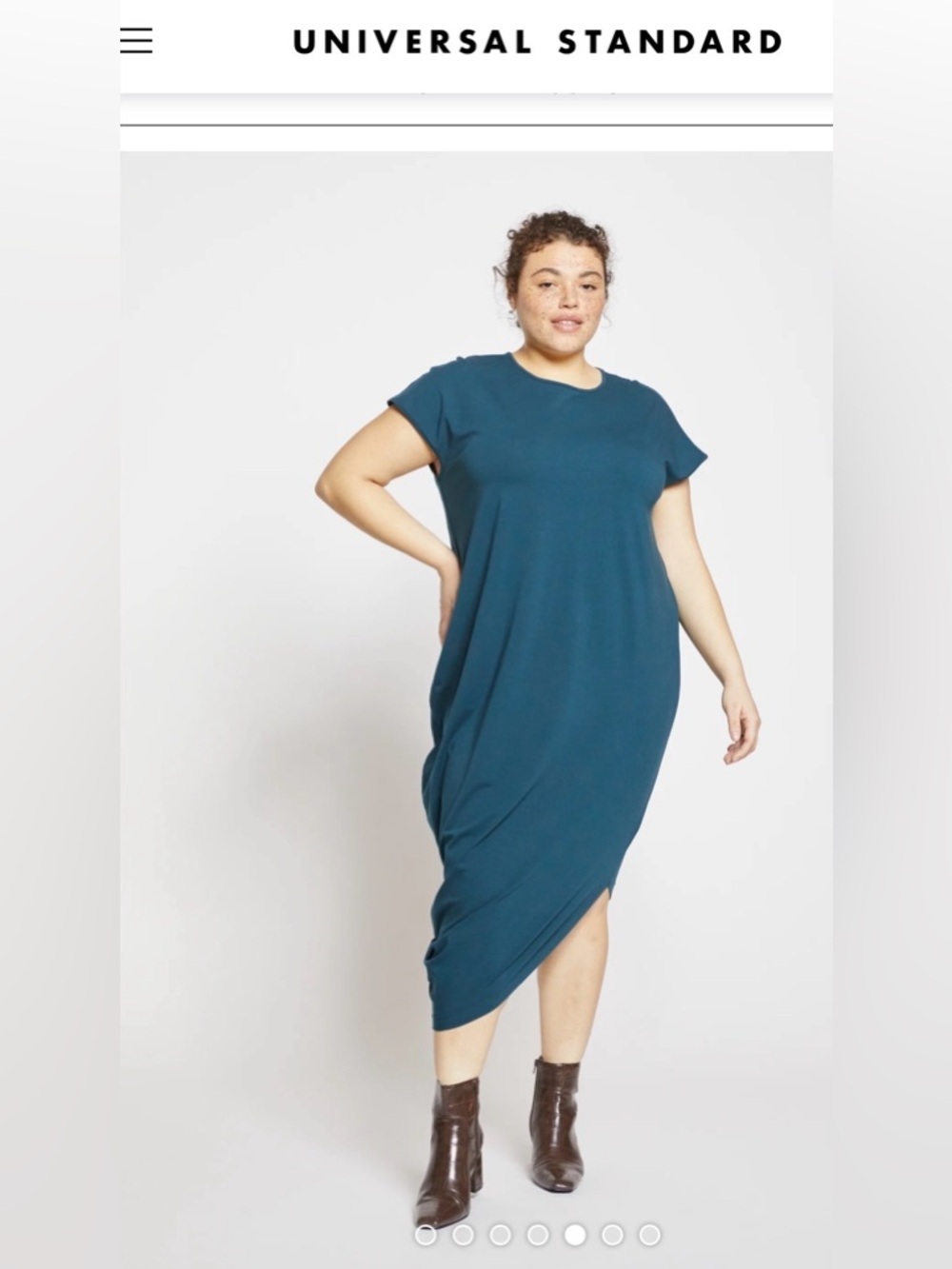 NWT Universal Standard Iconic Geneva Dress in Deep Sea , size M (18-20)
